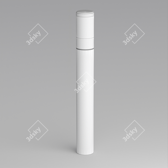 Aluminum LED Pole Light, 900mm 3D model image 2