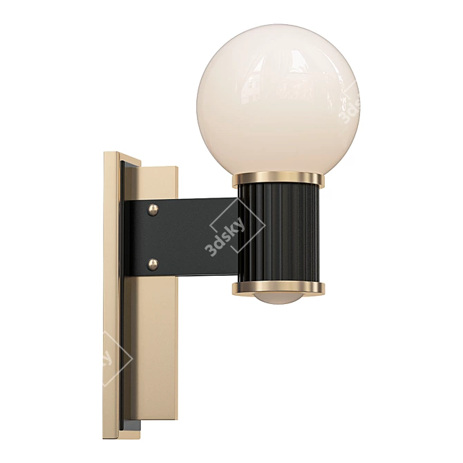 Sleek Rex Wall Sconce 3D model image 1