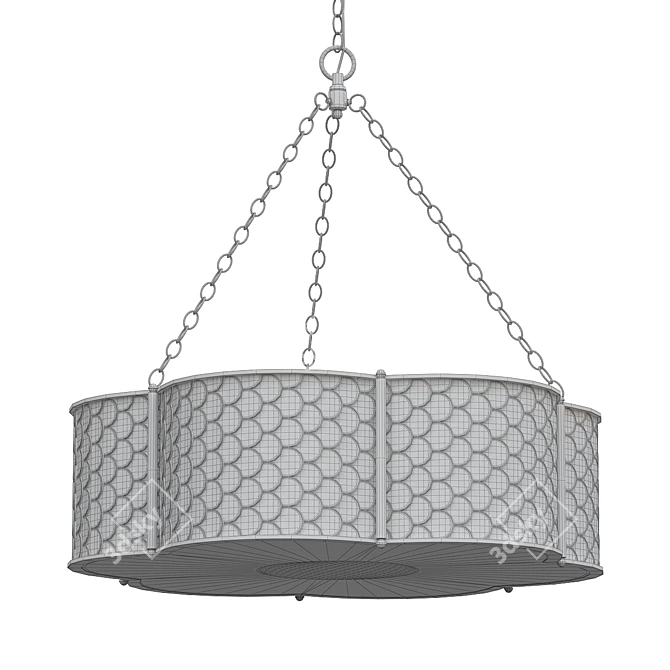 Elegant Betty Hang Pendant Light 3D model image 2