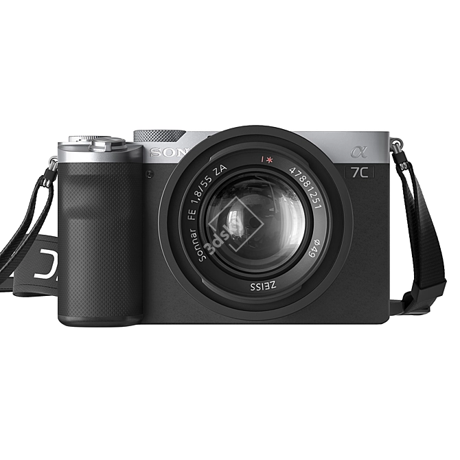 SONY a7C Mirrorless Camera 3D model image 4