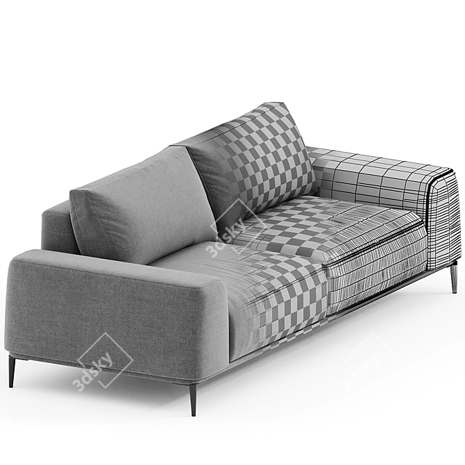 Luxury Eichholtz 2-Seater Sofa 3D model image 3