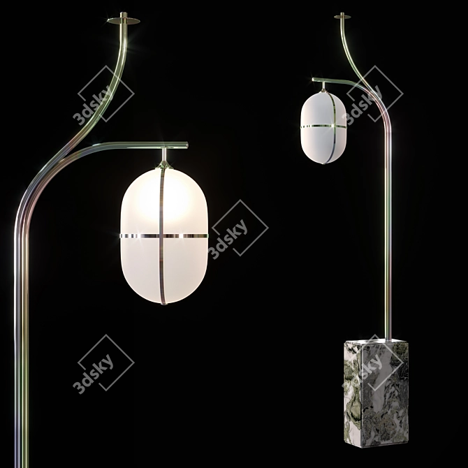 Luxury Mollien Floor Lamp 3D model image 1