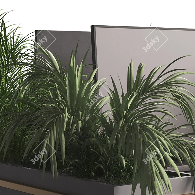 Modern Desk and Decor Set 3D model image 10