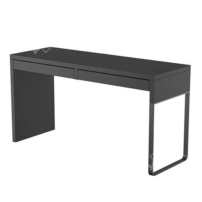 IKEA MICKE Writing Desk Oak 3D model image 2