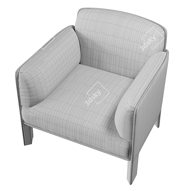 Luxury Piet Boon Armchair: BOB 3D model image 7