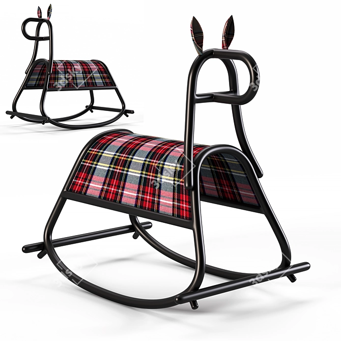 Elegant Rocking Horse Set, FURIA 3D model image 3