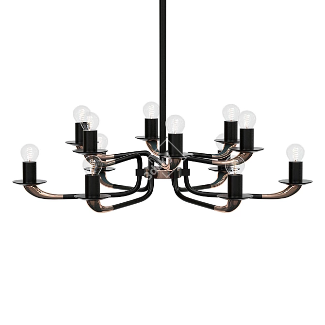 Luxury Olimpo Chandelier 15205 3D model image 1