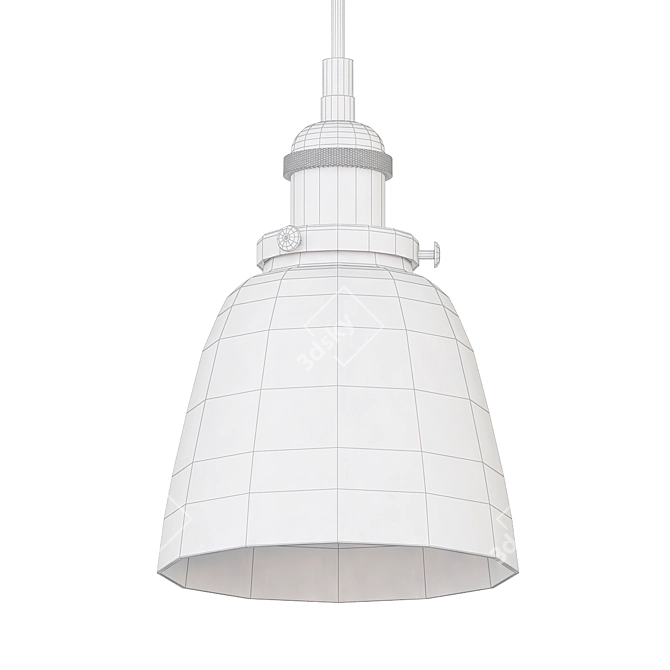 Retro Pendant Lighting Fixture 3D model image 2