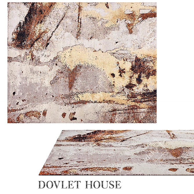 Dovlet House Wool Silk Rug 3D model image 1