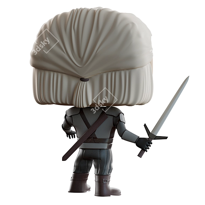 Witcher Geralt Funko Pop Figure 3D model image 2