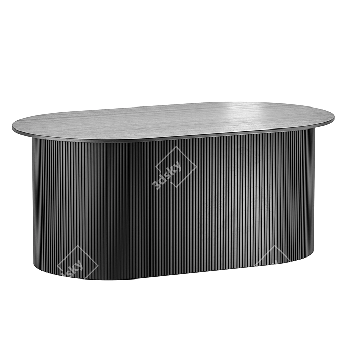 Ferm Living Podia Oval Storage Table 3D model image 4