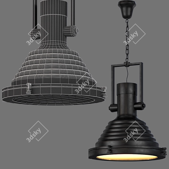 Decco A8021SP-1BK Pendant Light 3D model image 3