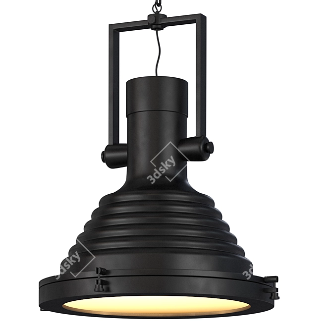 Decco A8021SP-1BK Pendant Light 3D model image 4