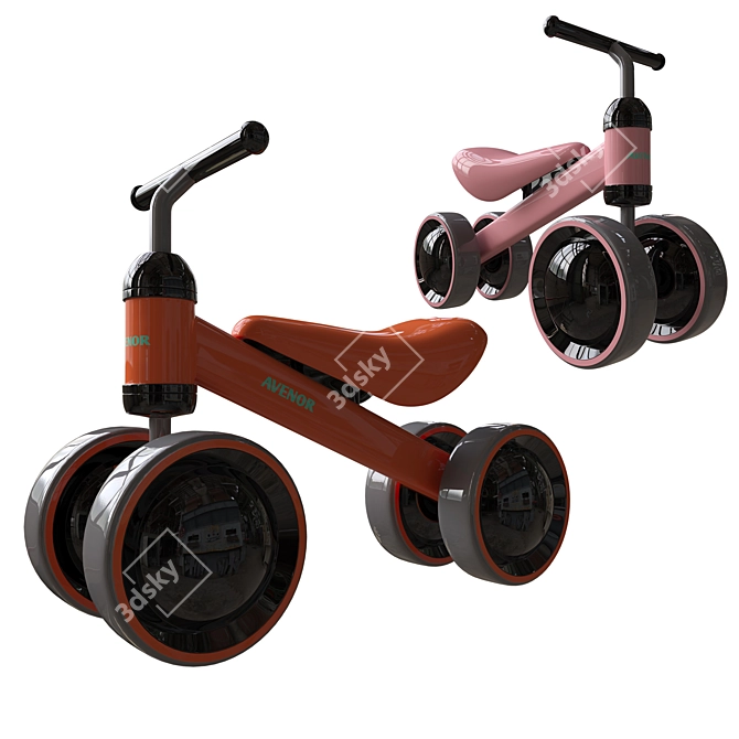 2015 Baby Balance Bike, Corona Render 3D model image 2