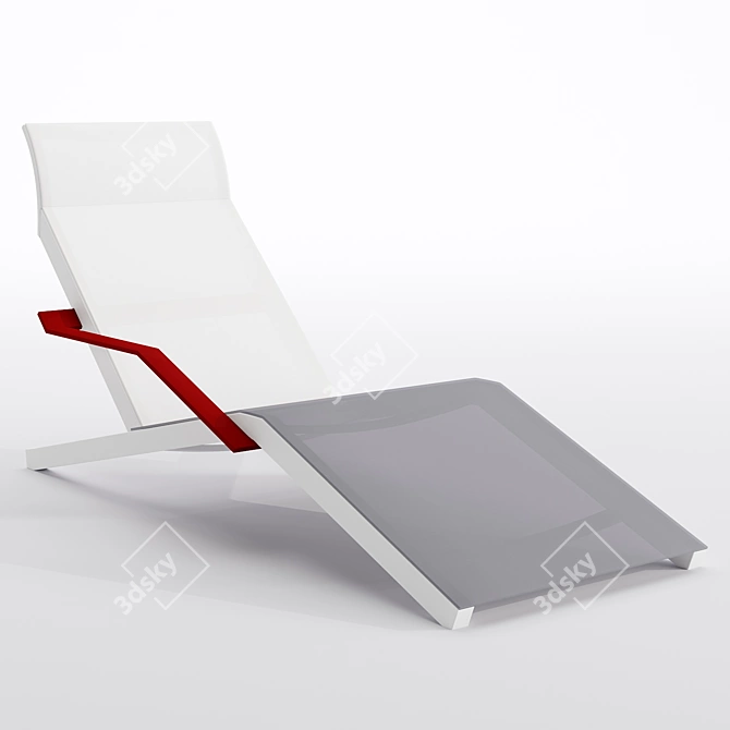 Elegant Alva Deckchair by EGOE 3D model image 1