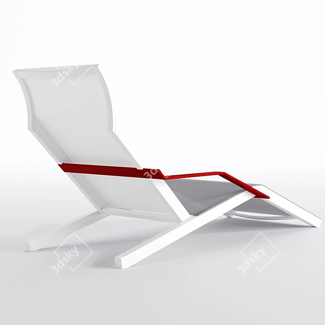 Elegant Alva Deckchair by EGOE 3D model image 4