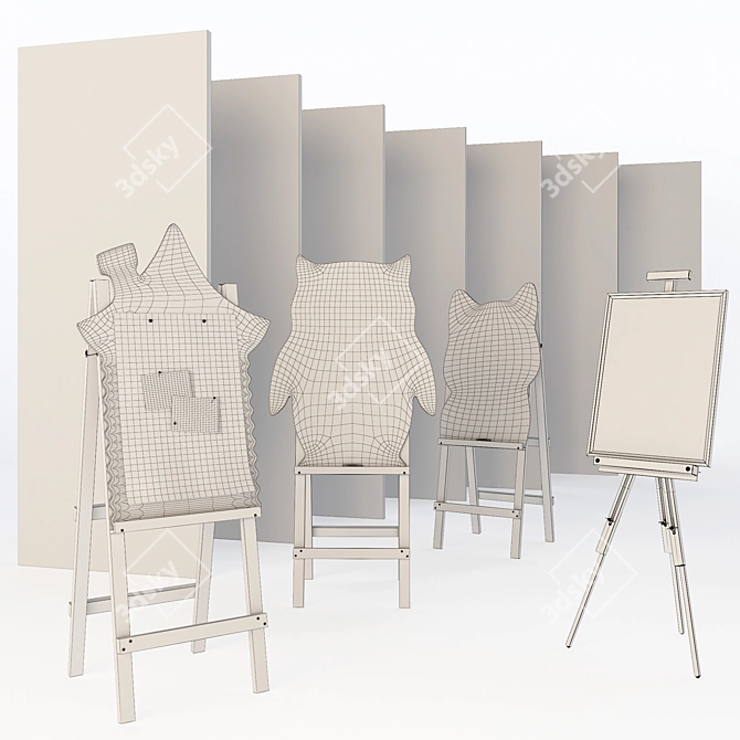 Chalkboard Texture Creation Kit 3D model image 4