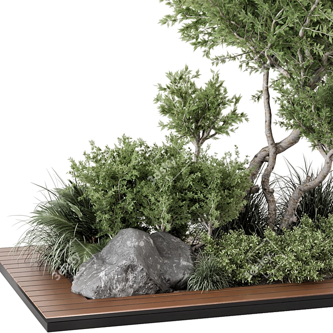 Outdoor Garden Set 3D Model 3D model image 3