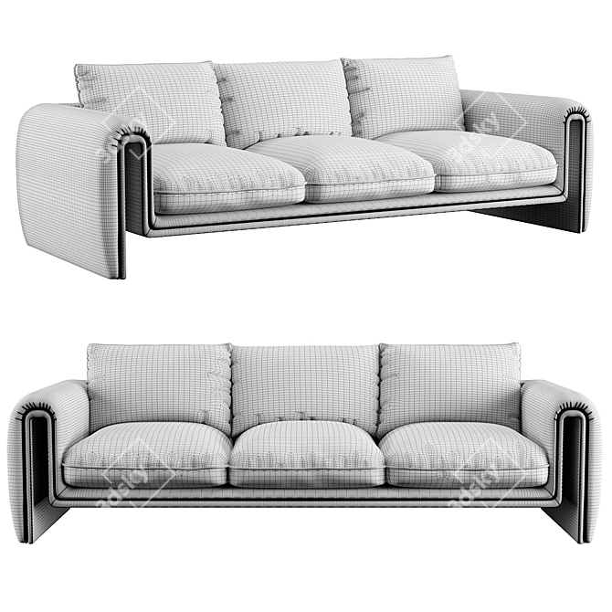 Luxury Tondo Sofa by Eichholtz 3D model image 5