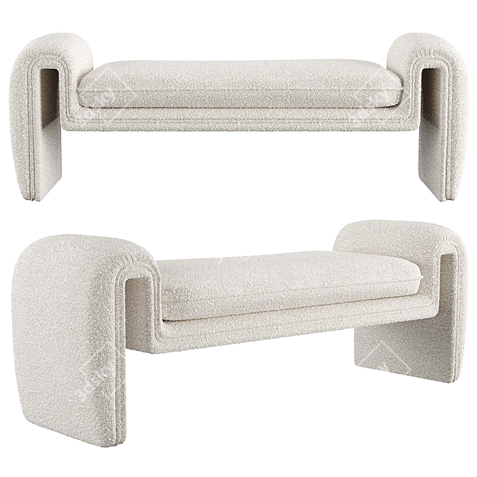 Eichholtz Tondo Bench: Modern Elegance 3D model image 1