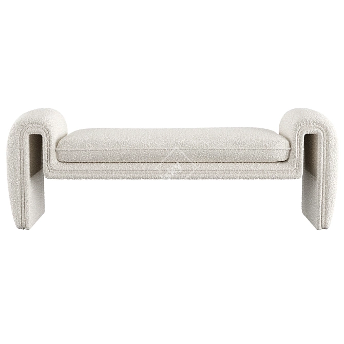 Eichholtz Tondo Bench: Modern Elegance 3D model image 5