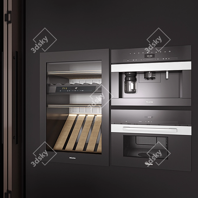 Modern Kitchen Cabinet Set 3 3D model image 5