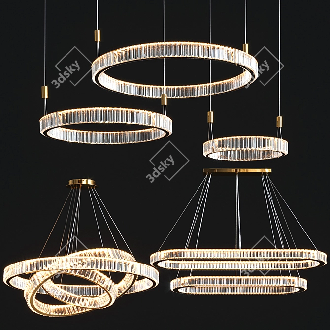 Elegant Bertolda Lighting Collection 3D model image 1