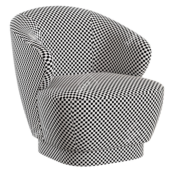 BAKER Lambert Swivel Chair, Modern Sophistication 3D model image 4