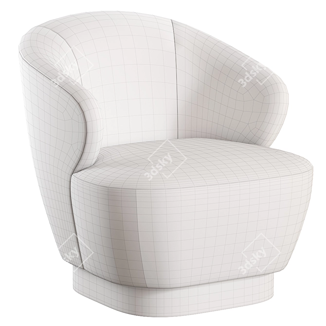 BAKER Lambert Swivel Chair, Modern Sophistication 3D model image 5