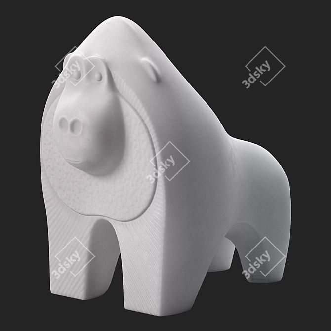 Luxury Gorilla 3D Model Renderized 3D model image 1