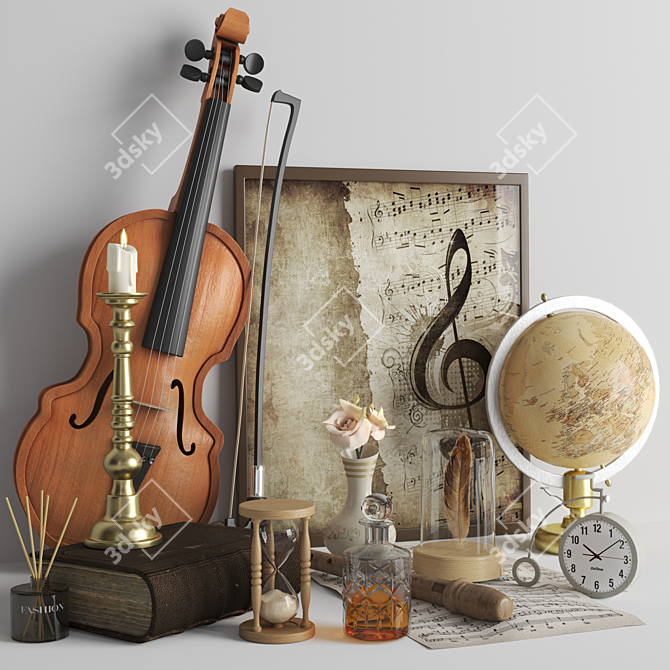 Elegant Decor Set in Vray 3D model image 1