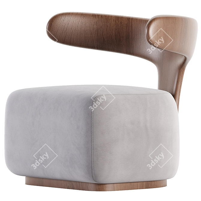 Luxury Moby Dick Armchair Design 3D model image 2