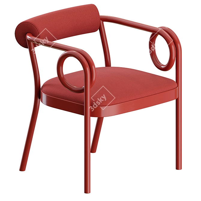 Modern Loop Chair by GTV 3D model image 1