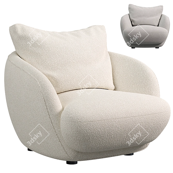 Modern Alpine Armchair 2015 Design 3D model image 1