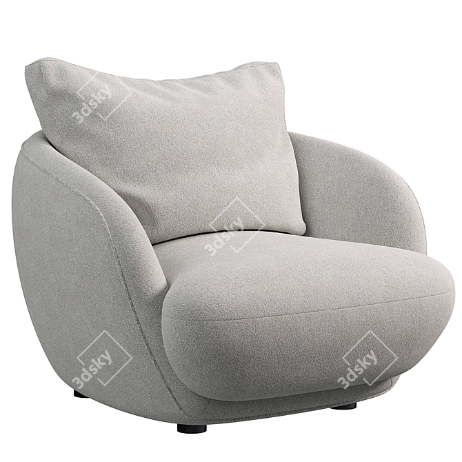 Modern Alpine Armchair 2015 Design 3D model image 2