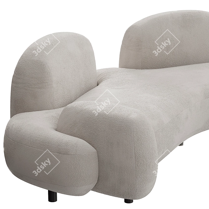 Sculptural Modern FamilyScape Sofa 3D model image 3