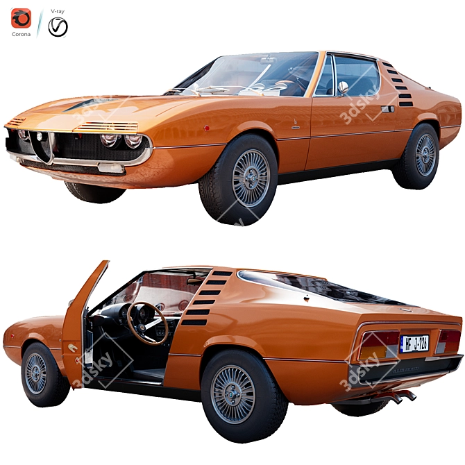 Alfa Romeo Montreal Diecast Model 3D model image 1