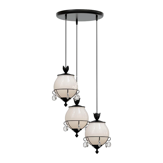 Country Charm Pendant Light 3D model image 1