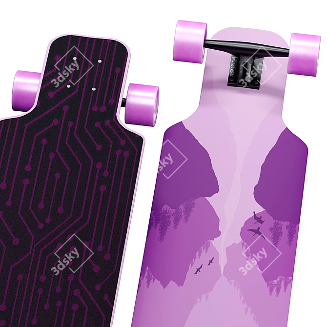 Ridex Canyon Longboard 3D Model 3D model image 2