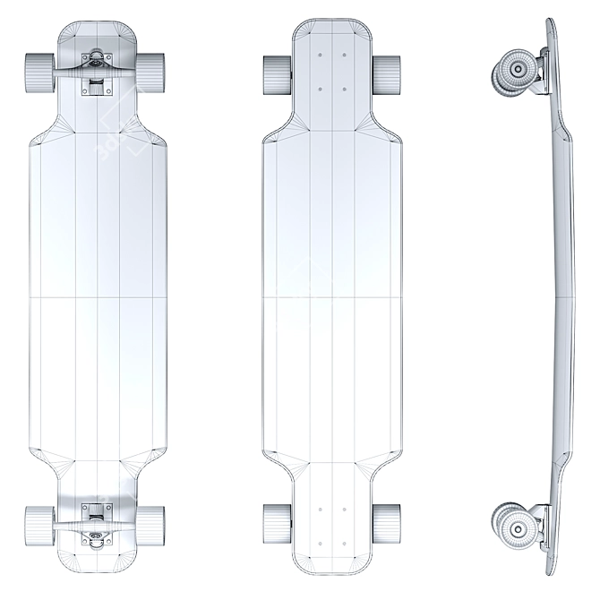 Ridex Canyon Longboard 3D Model 3D model image 6