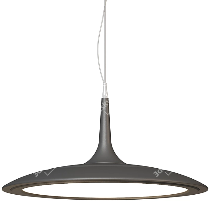 Minimalist Hover Pendant Light 3D model image 2