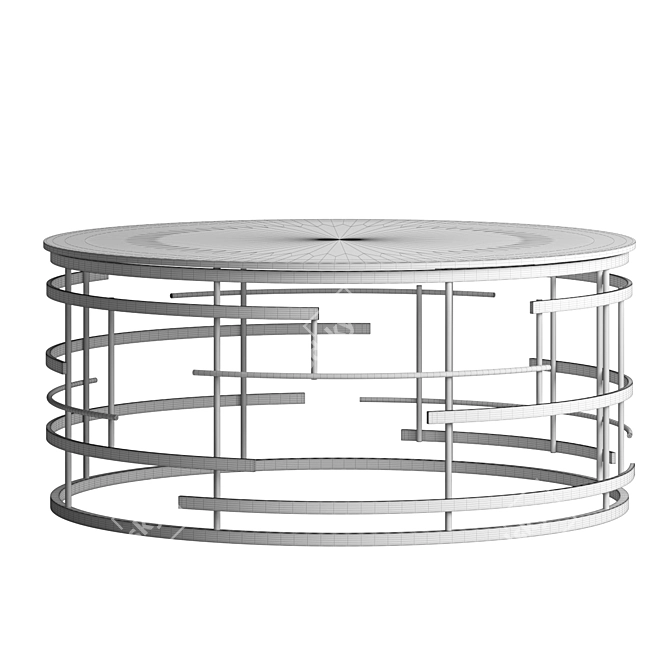 Elegant Gold Jupiter Coffee Table 3D model image 4