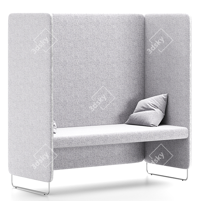 Pedrali Zippo Sofa for Office 3D model image 1