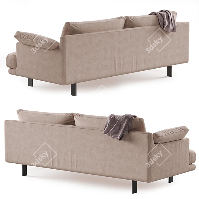 Linteloo George Fabric Sofa 3D model image 4