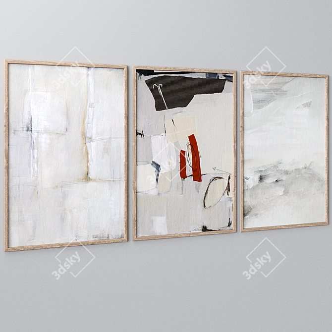 Large Wall Art Set Downloadable 3D model image 2