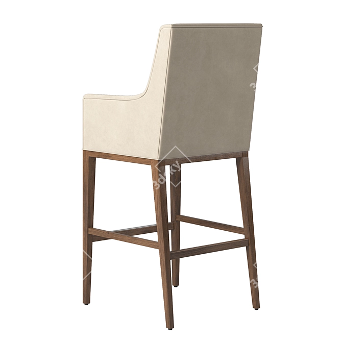 Sleek Modern RH Leigh Barstool 3D model image 3