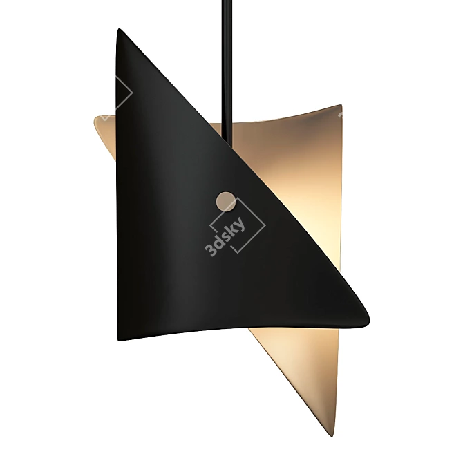 Contemporary Ceiling Light Fixture 3D model image 1