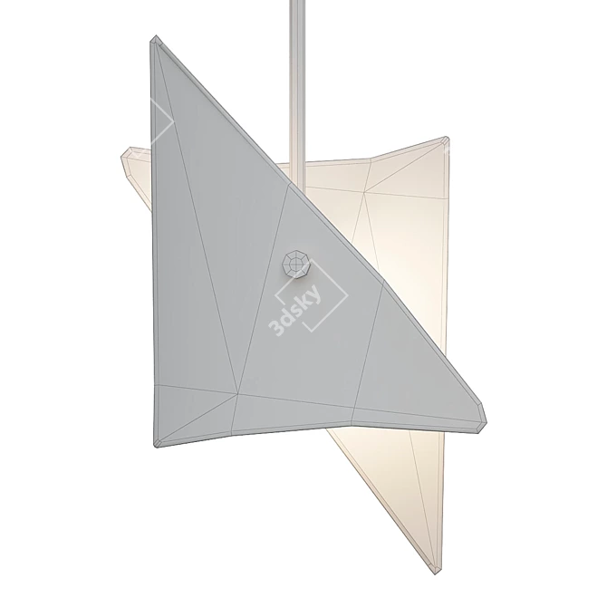 Contemporary Ceiling Light Fixture 3D model image 2