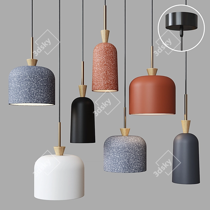 Fina Design Lamp Set 3D model image 1