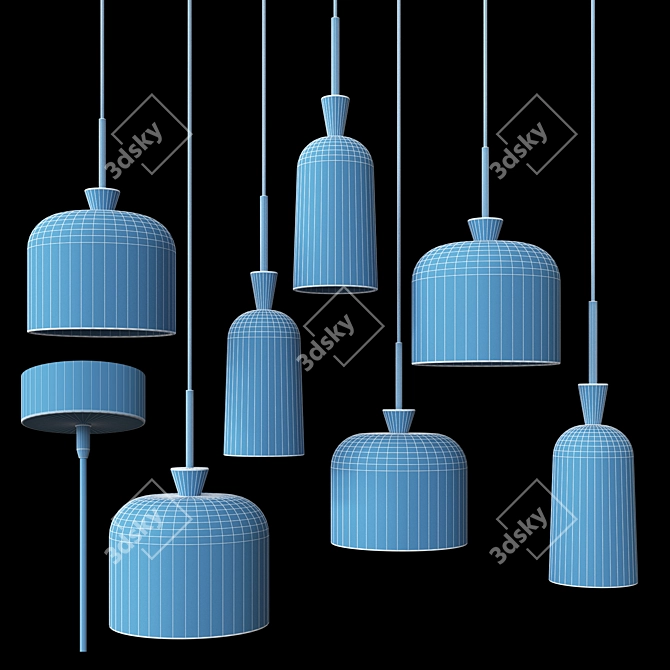 Fina Design Lamp Set 3D model image 2